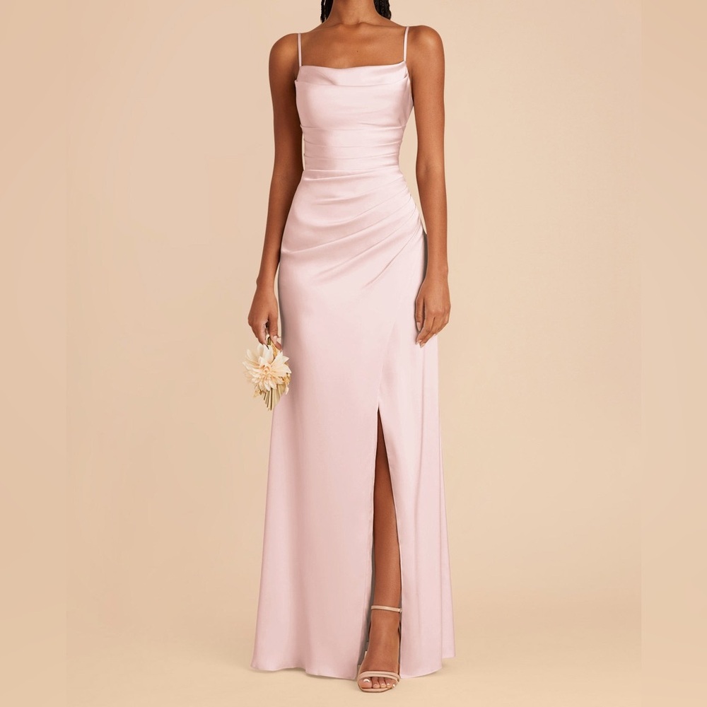Spaghetti Strap Maxi Dress in Light Pink